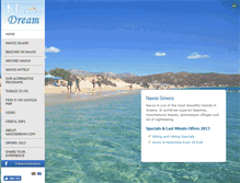 Tablet Screenshot of naxosdream.com